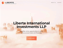 Tablet Screenshot of liberteinvestments.com
